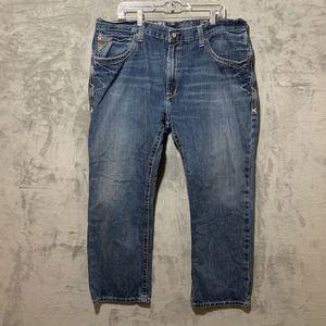 Ariat Jeans 40x30 (*40x28) M4 Low Rise Boot Blue Denim Ranch Bootcut Western